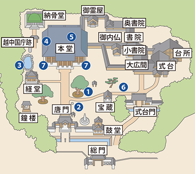 写真：勝興寺境内地図